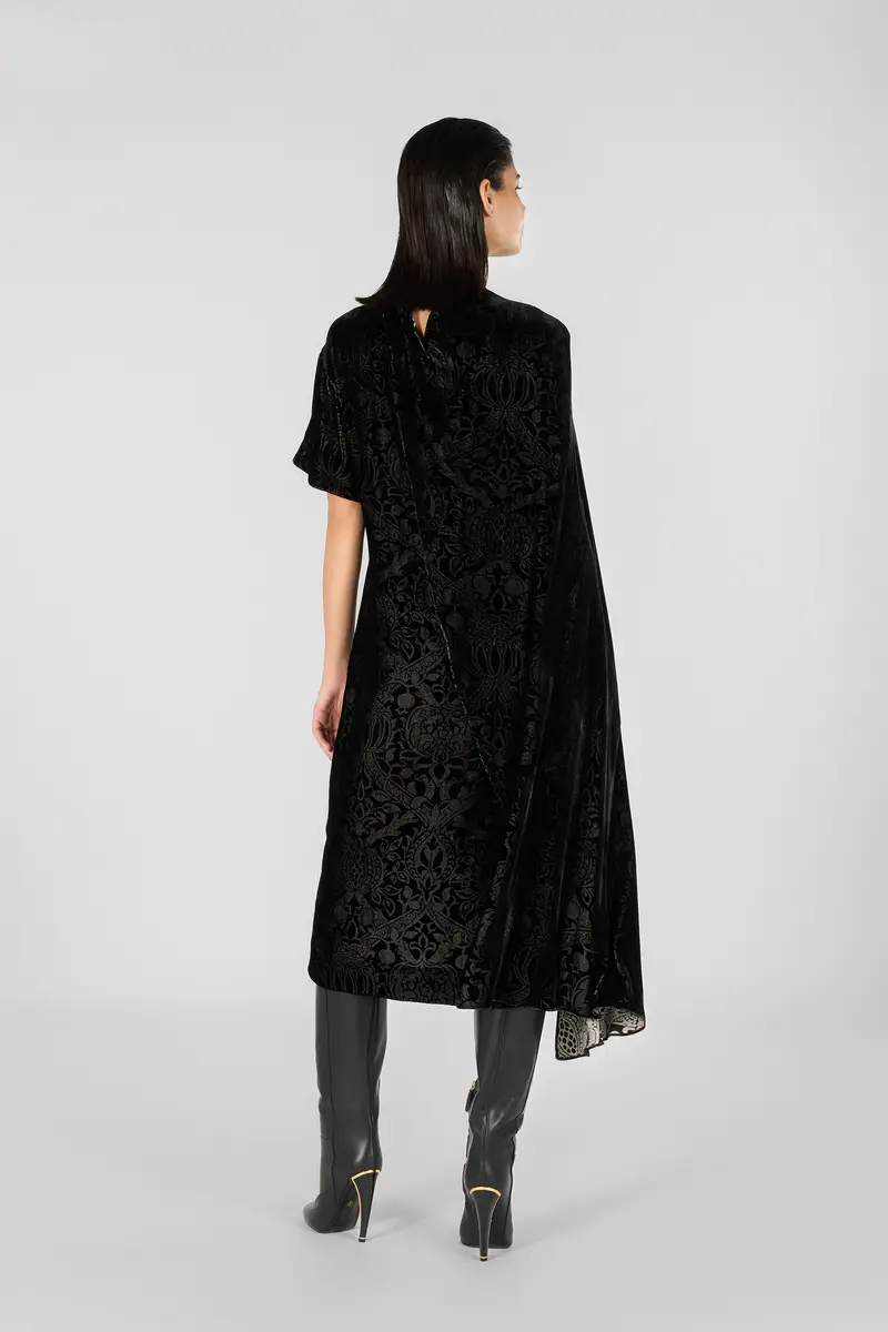 Roberto Cavalli Long dress with Brocade print | Thumbnail 3