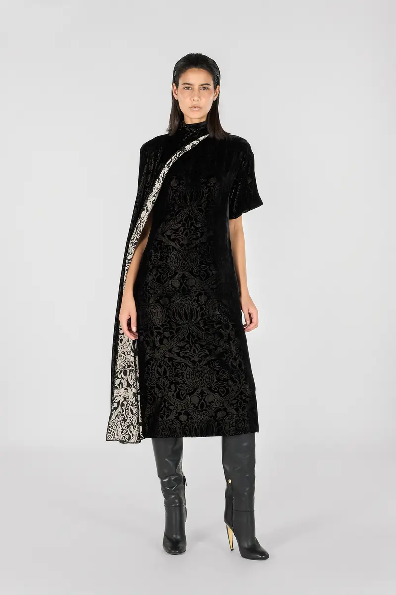 Roberto Cavalli Long dress with Brocade print | Thumbnail 6