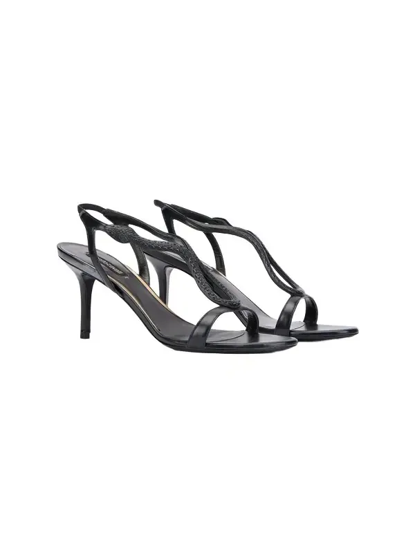 Black Leather Sandals