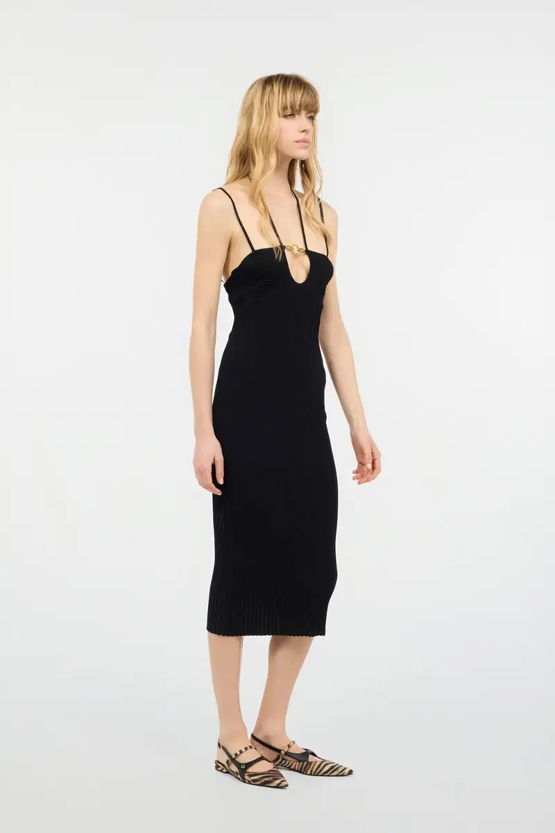 Roberto Cavalli Rib-Knit Midi Dress | Thumbnail 2 Roberto Cavalli Rib-Knit Midi Dress | Thumbnail 2