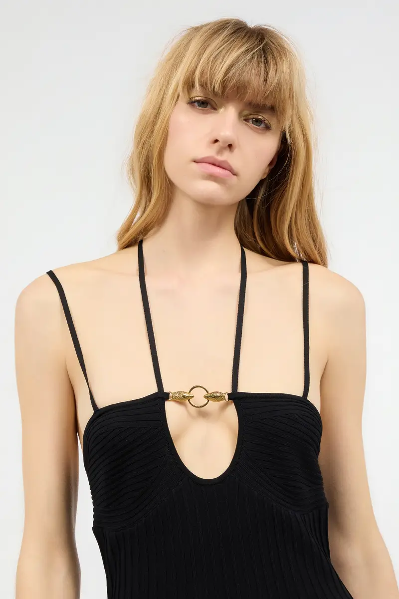 Roberto Cavalli Rib-Knit Midi Dress | Thumbnail 5 Roberto Cavalli Rib-Knit Midi Dress | Thumbnail 5