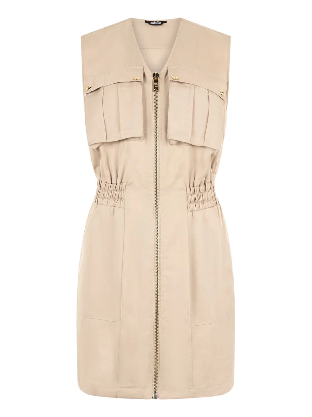 Roberto Cavalli Mini Dress With Utility Pockets