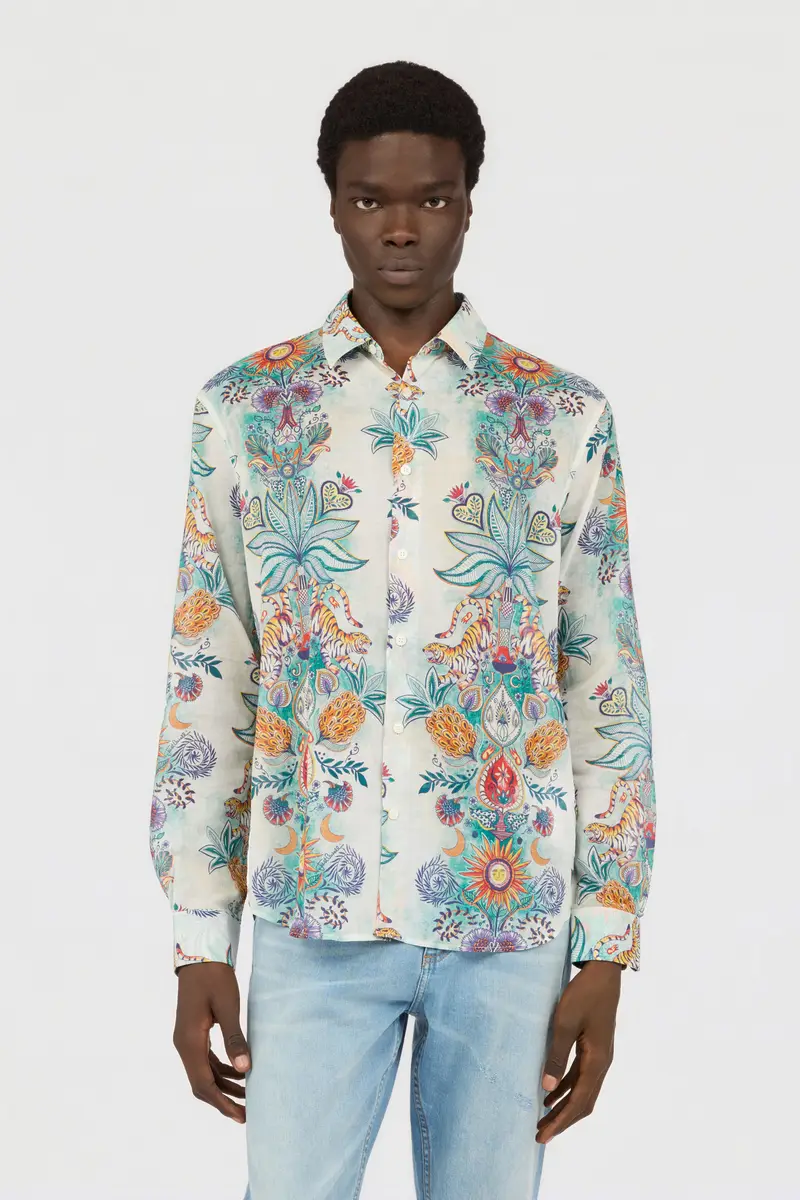 Roberto Cavalli Tropical Garden Print Shirt | Thumbnail 2 Roberto Cavalli Tropical Garden Print Shirt | Thumbnail 2