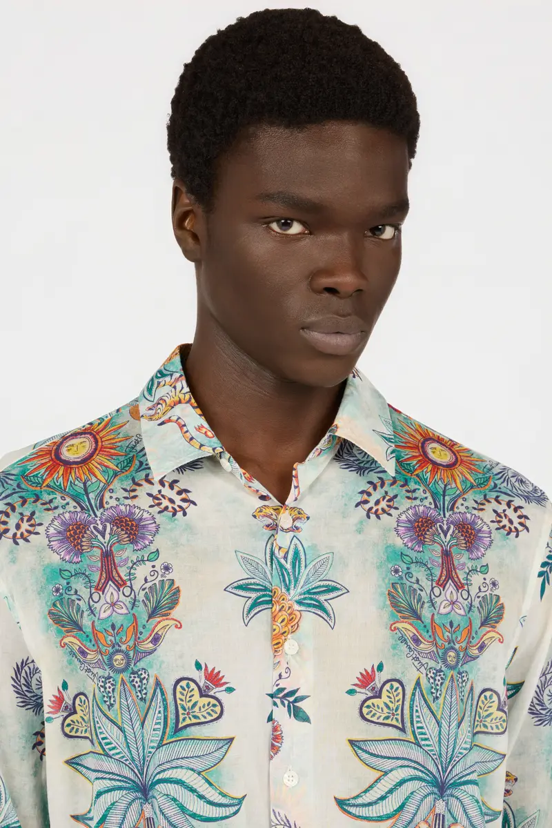 Roberto Cavalli Tropical Garden Print Shirt | Thumbnail 4 Roberto Cavalli Tropical Garden Print Shirt | Thumbnail 4