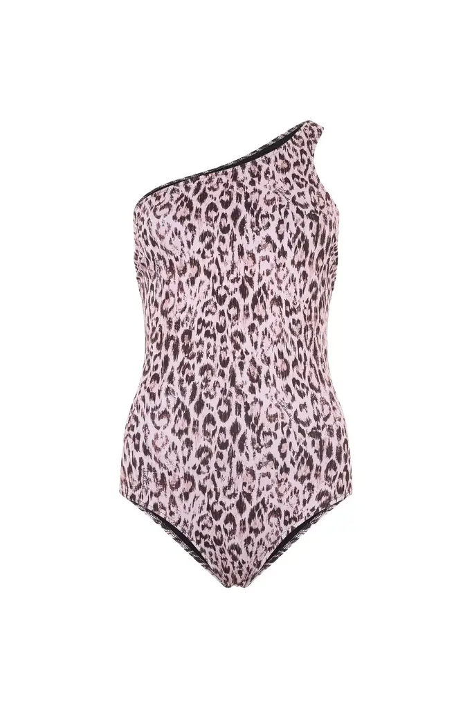 One-Piece Swimsuit With Jaguar Skin Print One-Piece Swimsuit With Jaguar Skin Print
