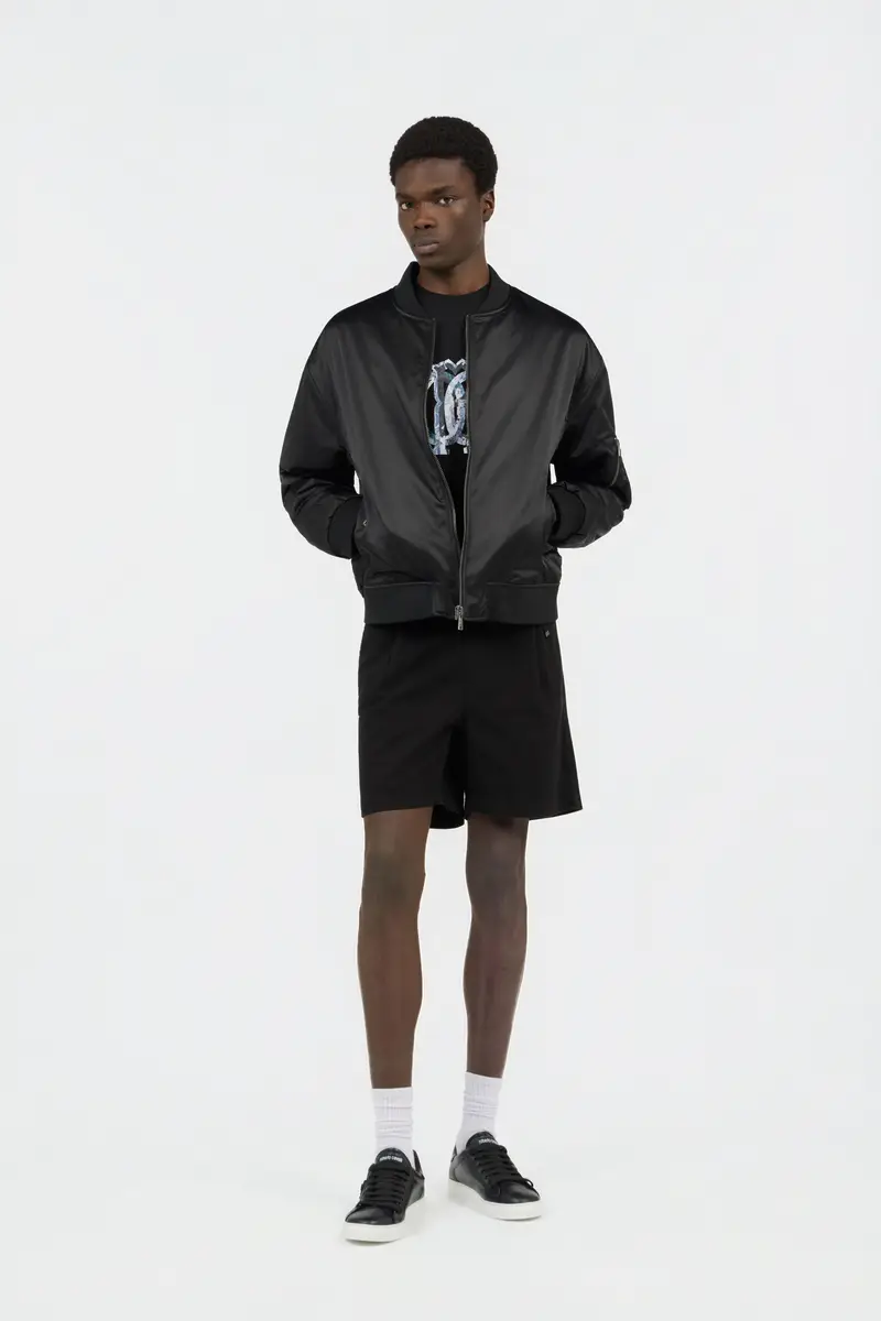 Roberto Cavalli Black Bomber Jacket with Monogram RC | Thumbnail 6 Roberto Cavalli Black Bomber Jacket with Monogram RC | Thumbnail 6
