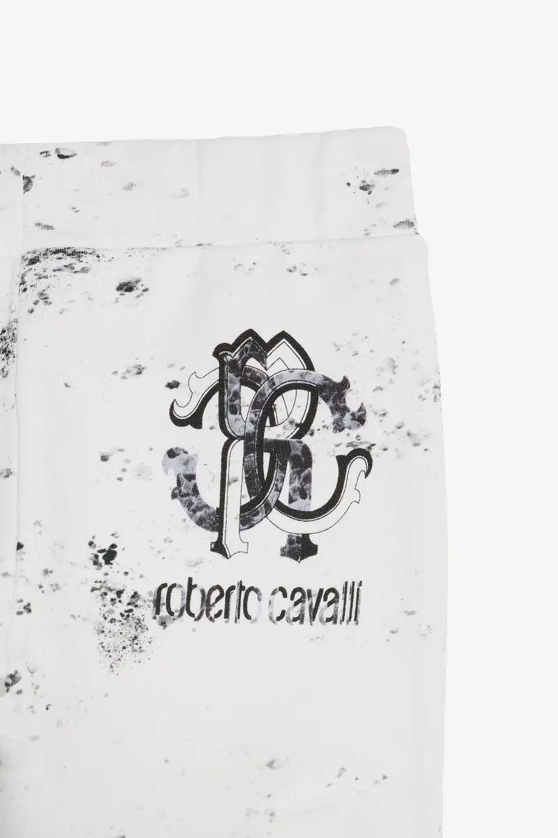Roberto Cavalli Splatter Print Trousers with Monogram RC | Thumbnail 5