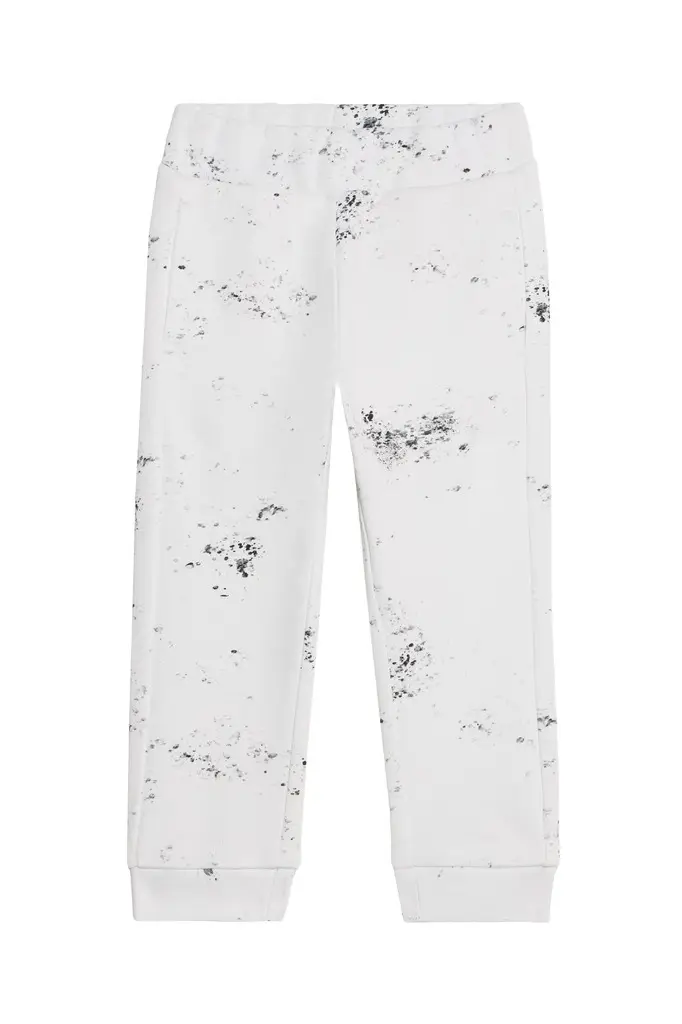 Roberto Cavalli Splatter Print Trousers with Monogram RC | Image 1 Roberto Cavalli Splatter Print Trousers with Monogram RC | Image 1