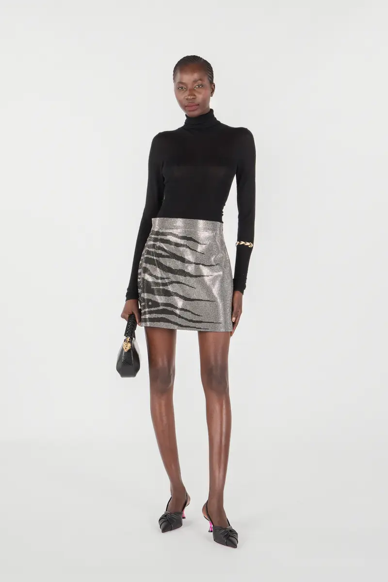 Roberto Cavalli White Tigress Miniskirt | Thumbnail 7