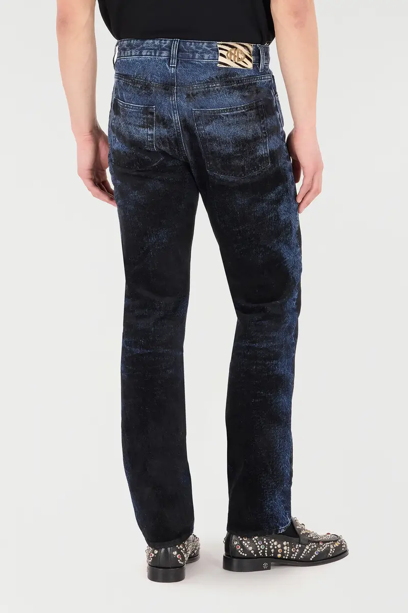 Roberto Cavalli Jeans With Contrasting Discoloration Detailing | Thumbnail 3 Roberto Cavalli Jeans With Contrasting Discoloration Detailing | Thumbnail 3