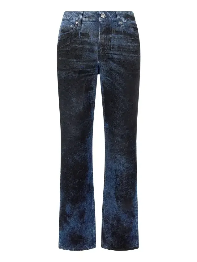 Jeans With Contrasting Discoloration Detailing Jeans With Contrasting Discoloration Detailing