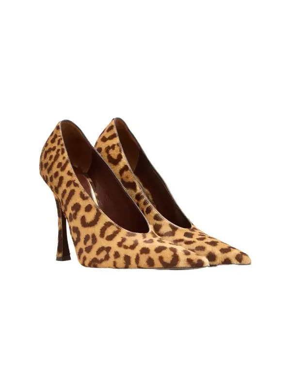 Hairy Leopard Skin Pumps Hairy Leopard Skin Pumps