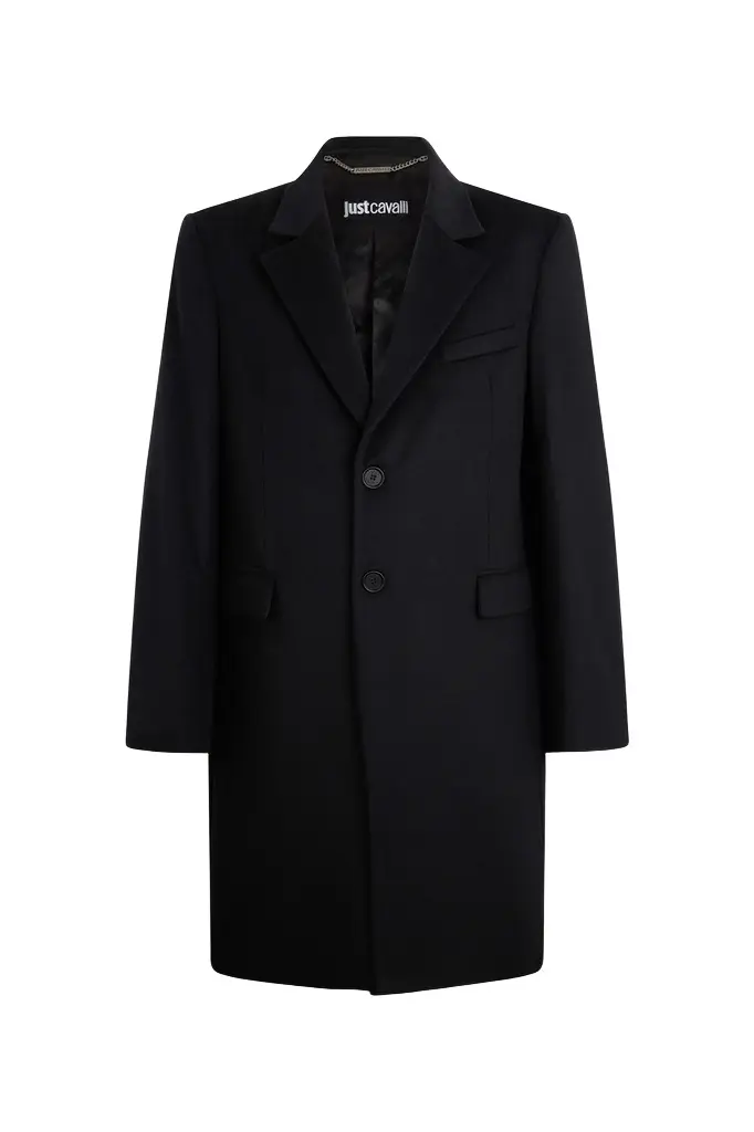 Roberto Cavalli Wool Blend Coat | Image 1 Roberto Cavalli Wool Blend Coat | Image 1