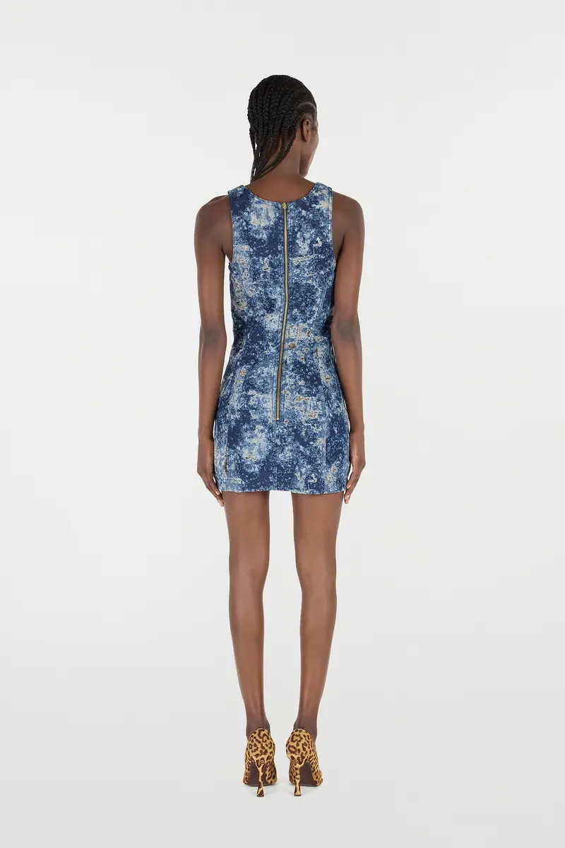 Roberto Cavalli Mini Dress With Discoloration | Thumbnail 3 Roberto Cavalli Mini Dress With Discoloration | Thumbnail 3