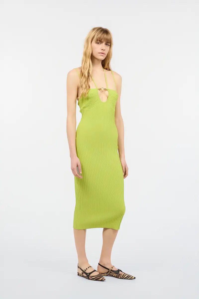 Roberto Cavalli Rib-Knit Midi Dress | Thumbnail 2 Roberto Cavalli Rib-Knit Midi Dress | Thumbnail 2