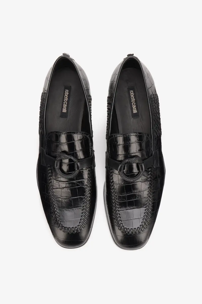 Roberto Cavalli Black Leather Loafer | Thumbnail 4 Roberto Cavalli Black Leather Loafer | Thumbnail 4