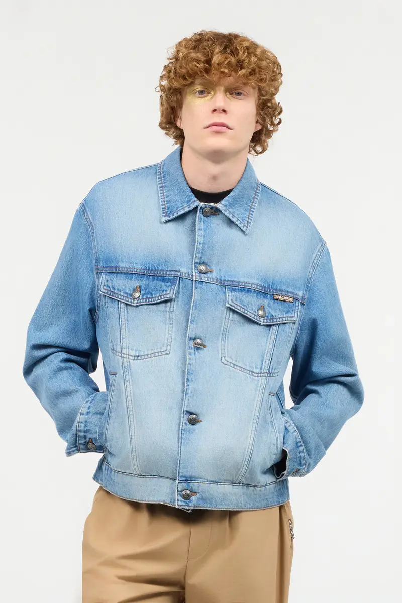 Roberto Cavalli Denim Jacket With Lettering | Thumbnail 2 Roberto Cavalli Denim Jacket With Lettering | Thumbnail 2