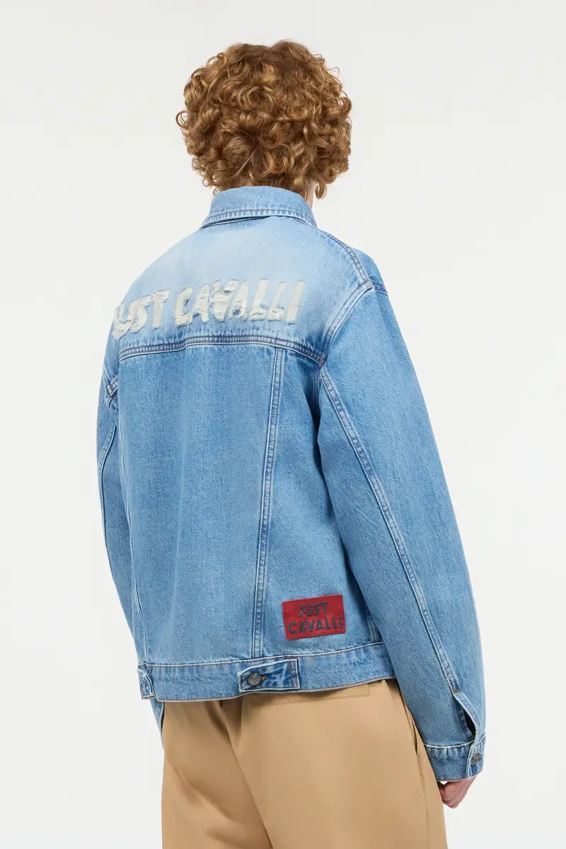 Roberto Cavalli Denim Jacket With Lettering | Thumbnail 3 Roberto Cavalli Denim Jacket With Lettering | Thumbnail 3