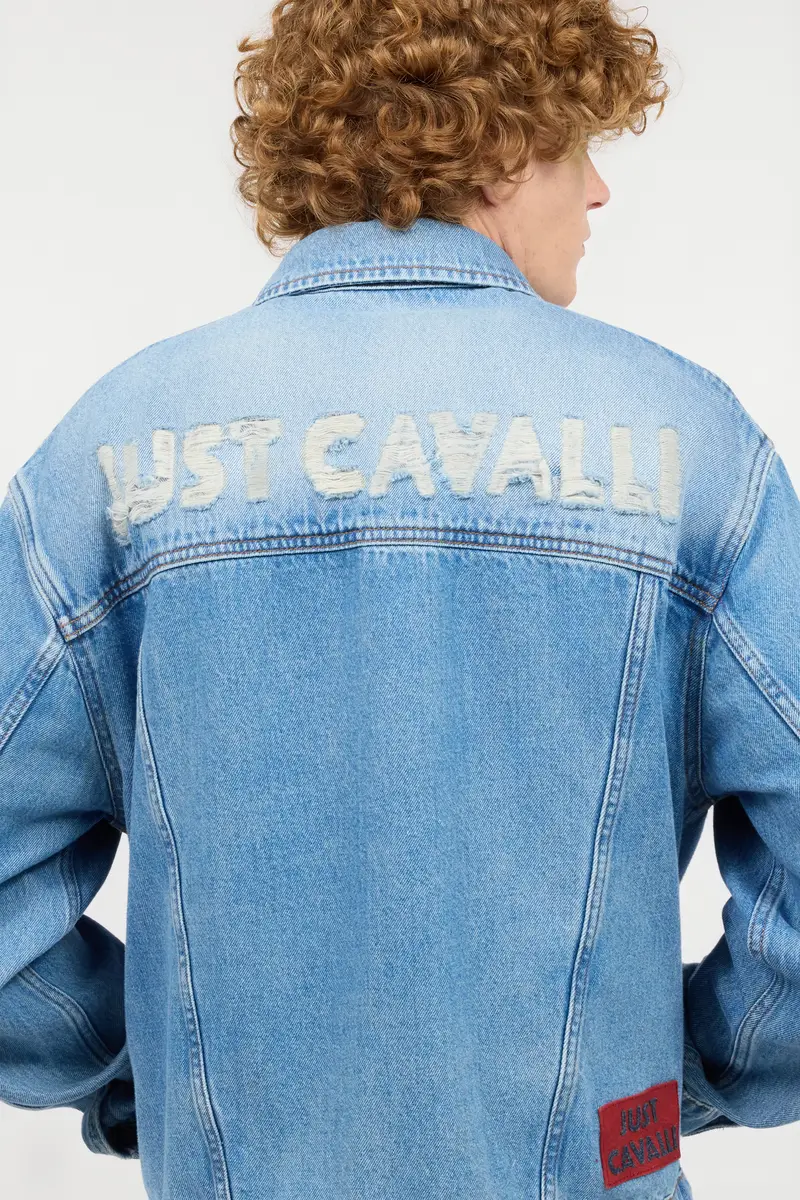Roberto Cavalli Denim Jacket With Lettering | Thumbnail 6 Roberto Cavalli Denim Jacket With Lettering | Thumbnail 6