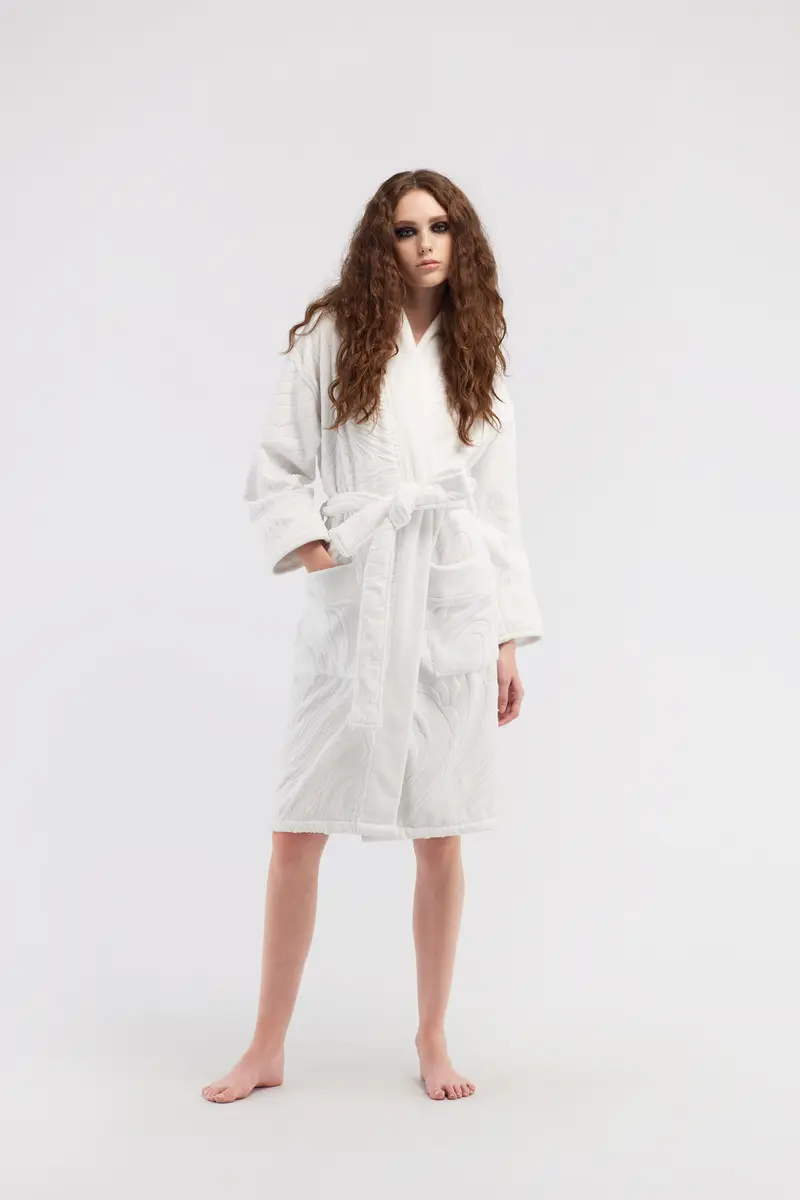 Roberto Cavalli Crystal Snakes terry cotton bathrobe. | Thumbnail 2