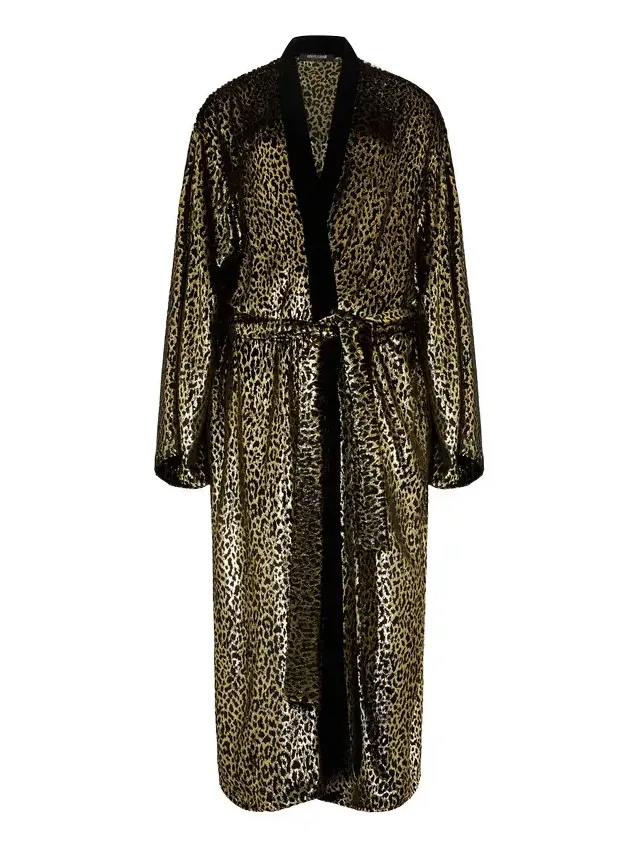 Roberto Cavalli Fil Coupé Leopard Print Coat | Thumbnail 1 Roberto Cavalli Fil Coupé Leopard Print Coat | Thumbnail 1