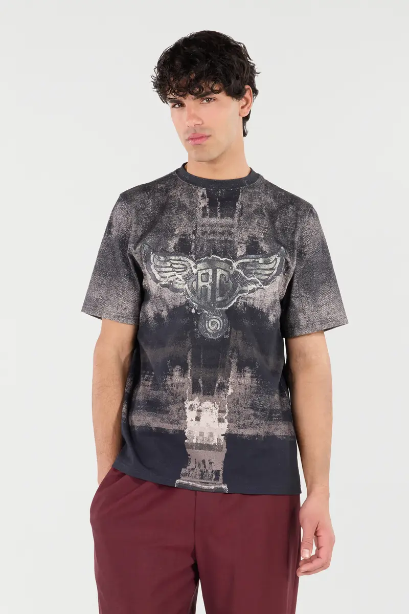 Roberto Cavalli T-Shirt With Winged Monogram | Thumbnail 2