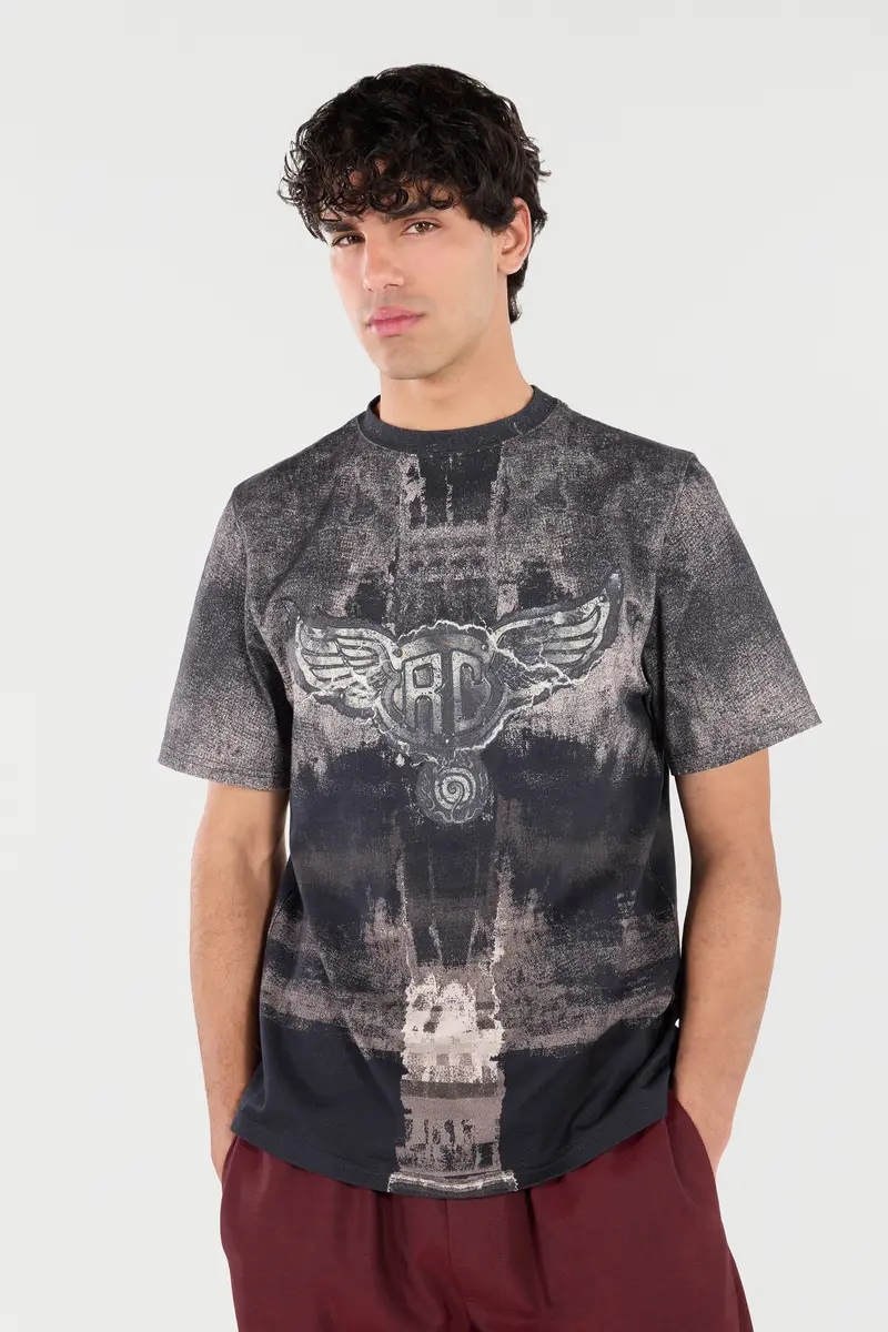 Roberto Cavalli T-Shirt With Winged Monogram | Thumbnail 5