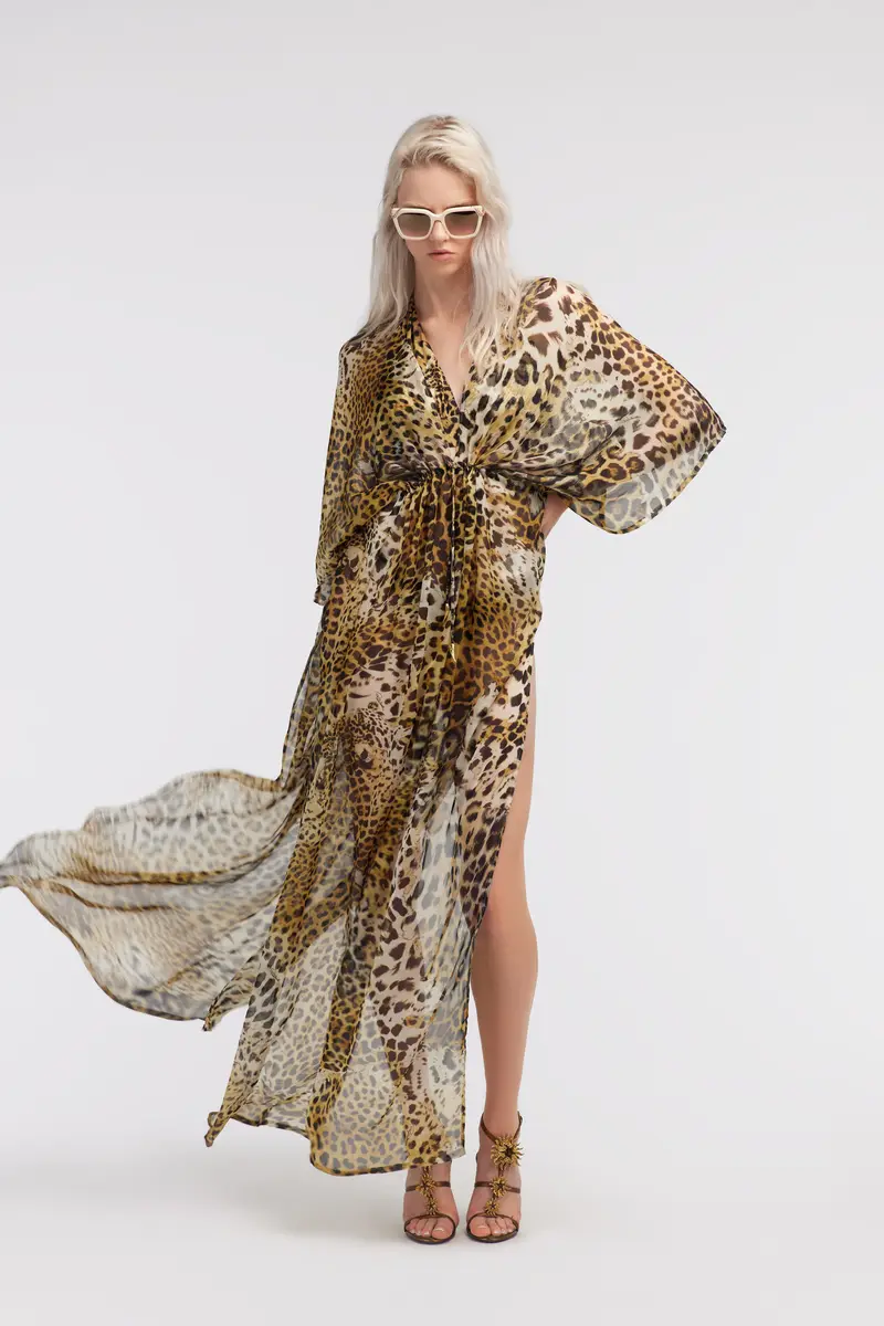 Roberto Cavalli Long kaftan with Jaguar Skin print | Thumbnail 2 Roberto Cavalli Long kaftan with Jaguar Skin print | Thumbnail 2