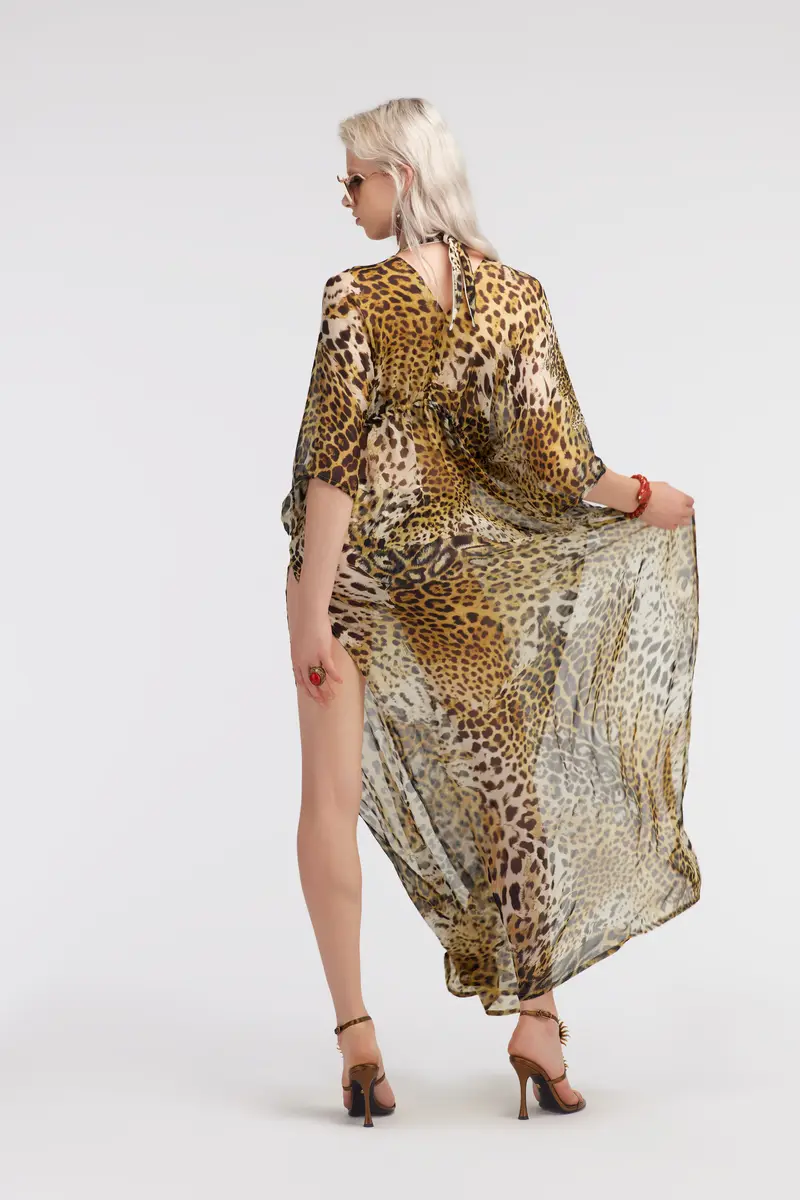 Roberto Cavalli Long kaftan with Jaguar Skin print | Thumbnail 3 Roberto Cavalli Long kaftan with Jaguar Skin print | Thumbnail 3