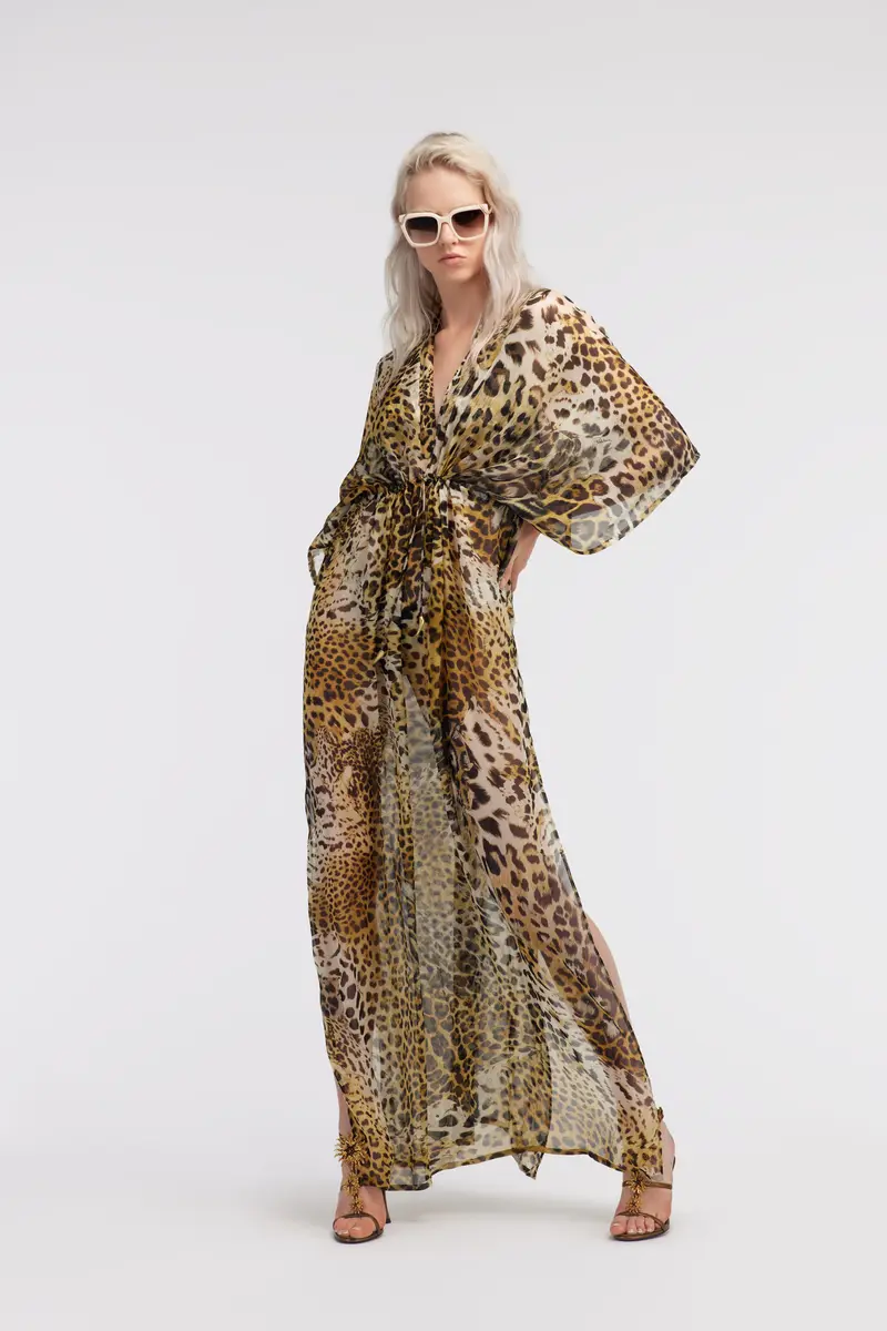 Roberto Cavalli Long kaftan with Jaguar Skin print | Thumbnail 5 Roberto Cavalli Long kaftan with Jaguar Skin print | Thumbnail 5