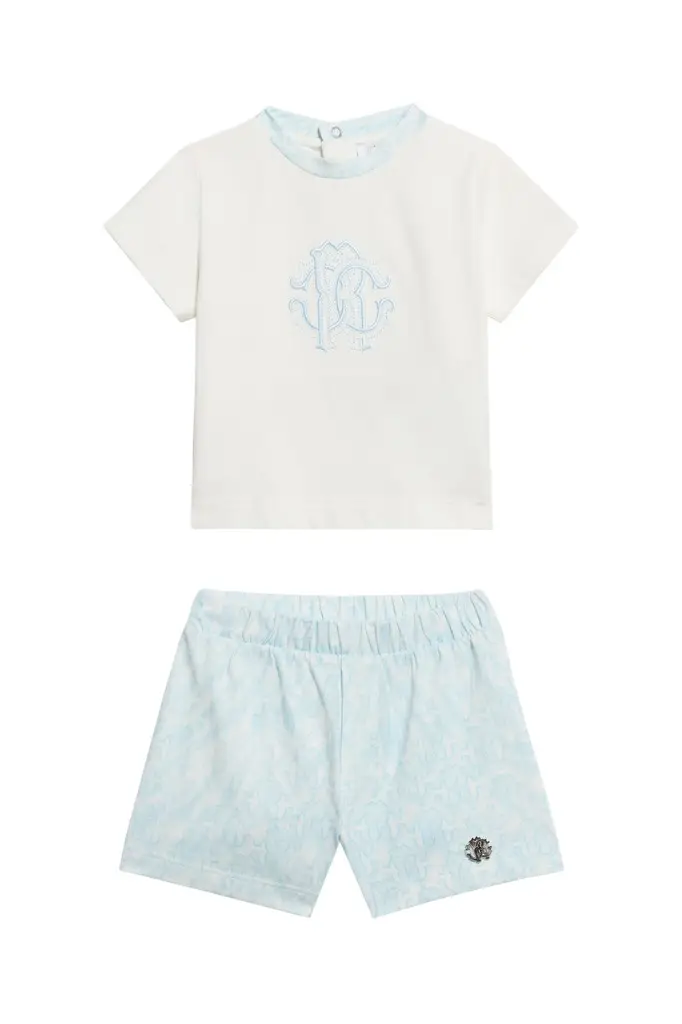 White And Light Blue Monogram RC Children Kit