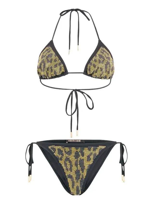 Bikini with Luminous Jaguar Motif