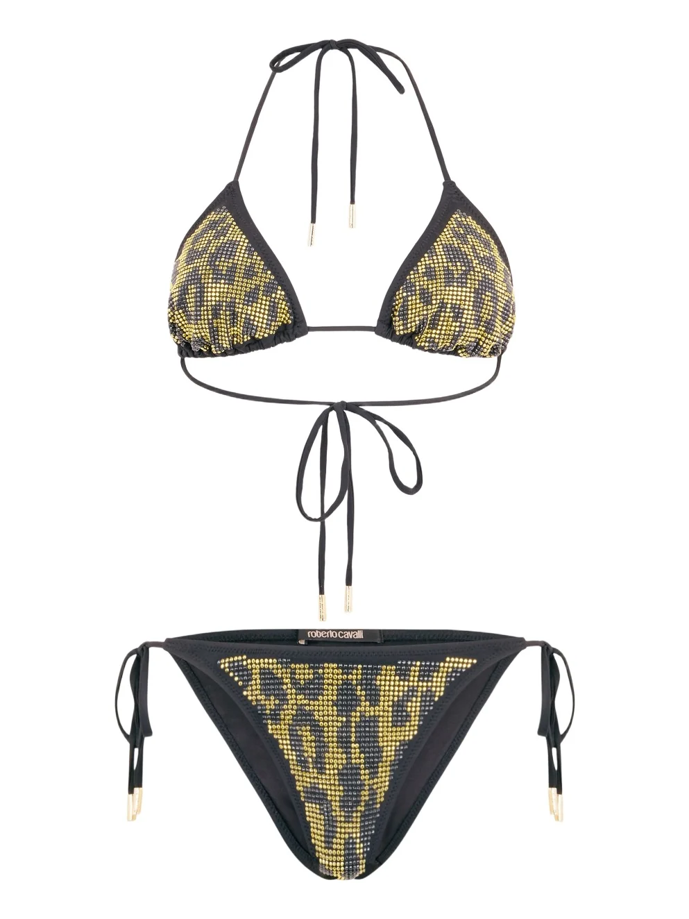 Roberto Cavalli Bikini with Luminous Jaguar Motif