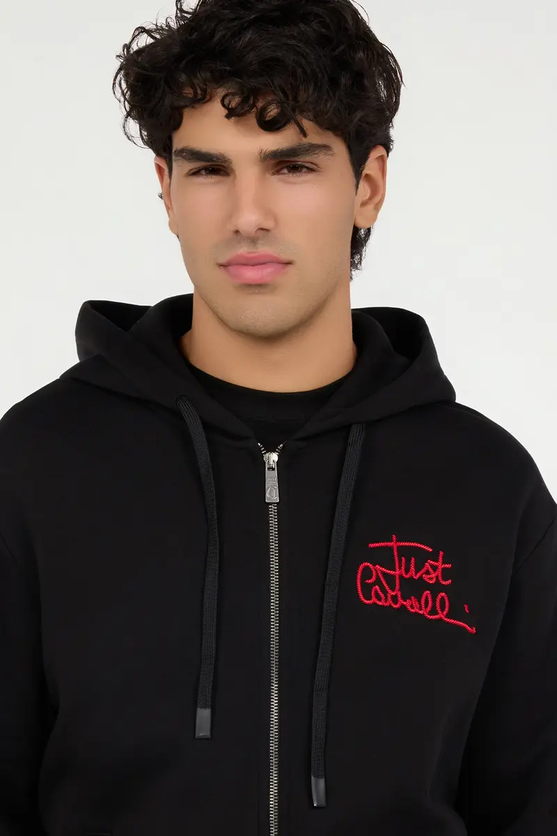 Roberto Cavalli Hoodie with Embroidered Logo | Thumbnail 5