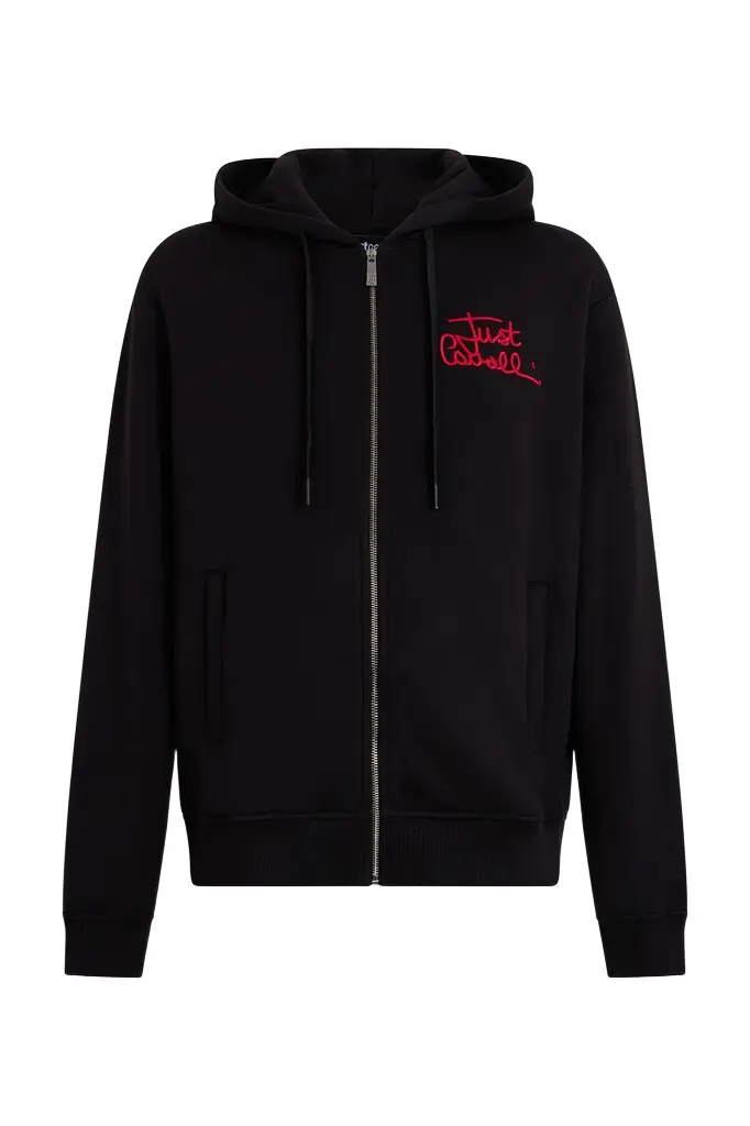 Roberto Cavalli Hoodie with Embroidered Logo