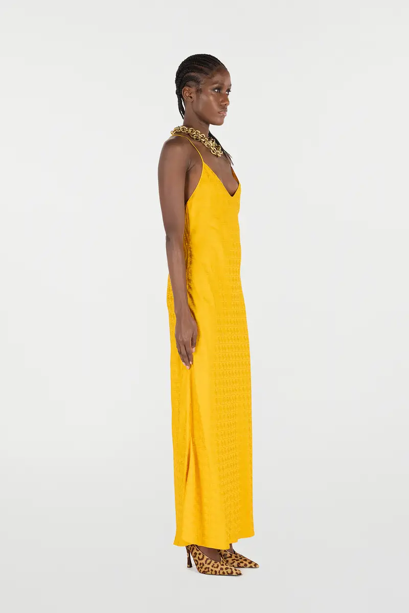 Roberto Cavalli Long Dress With Mirror Snake Monogram | Thumbnail 2 Roberto Cavalli Long Dress With Mirror Snake Monogram | Thumbnail 2