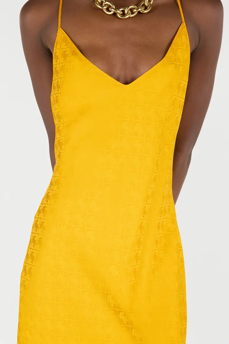 Roberto Cavalli Long Dress With Mirror Snake Monogram | Thumbnail 5 Roberto Cavalli Long Dress With Mirror Snake Monogram | Thumbnail 5