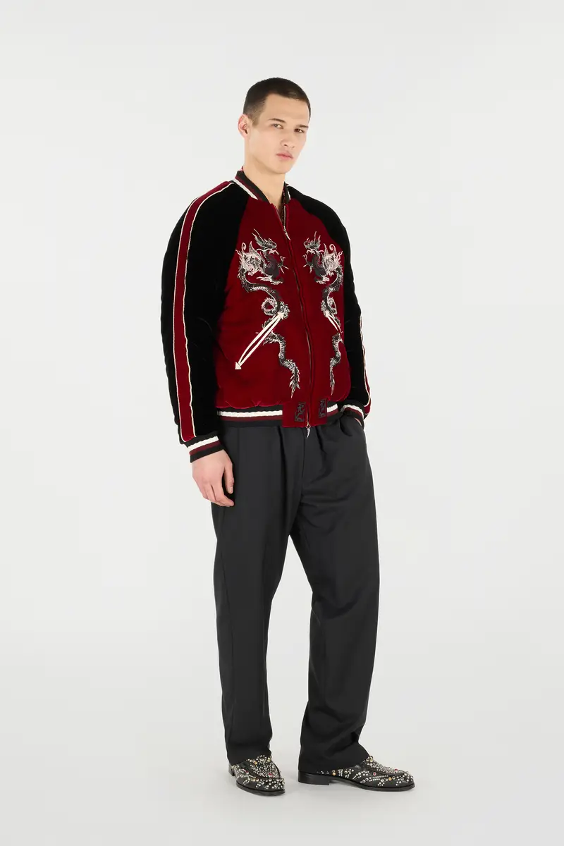 Roberto Cavalli Bomber Jacket With Dragons | Thumbnail 2 Roberto Cavalli Bomber Jacket With Dragons | Thumbnail 2
