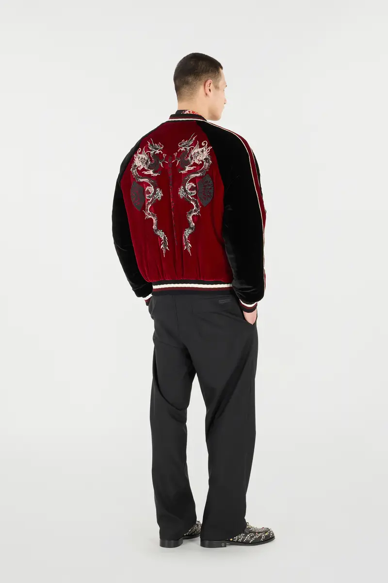 Roberto Cavalli Bomber Jacket With Dragons | Thumbnail 3 Roberto Cavalli Bomber Jacket With Dragons | Thumbnail 3