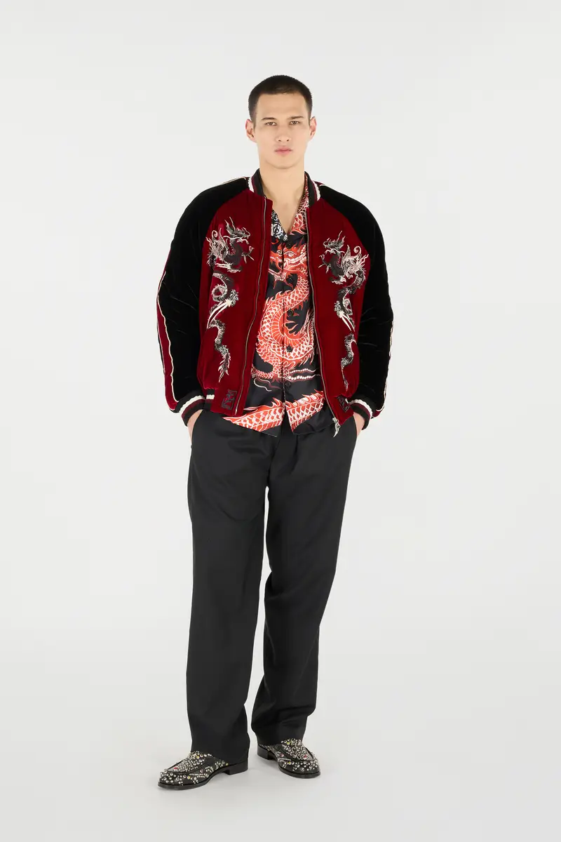 Roberto Cavalli Bomber Jacket With Dragons | Thumbnail 6 Roberto Cavalli Bomber Jacket With Dragons | Thumbnail 6