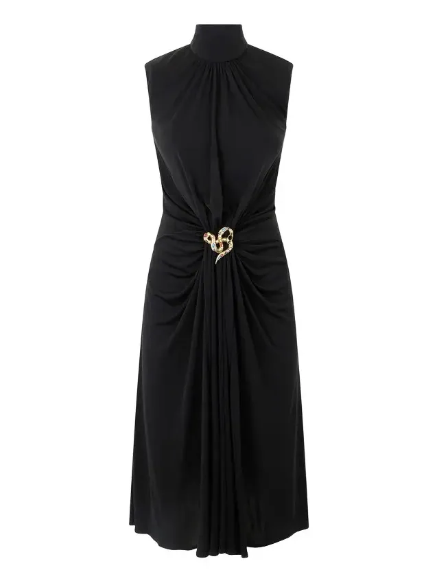 Draped Midi Dress Draped Midi Dress