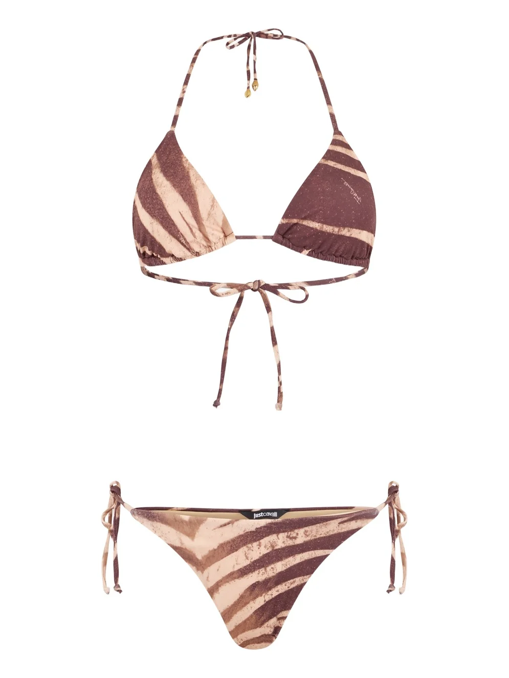 Roberto Cavalli Natural Barb Print Bikini