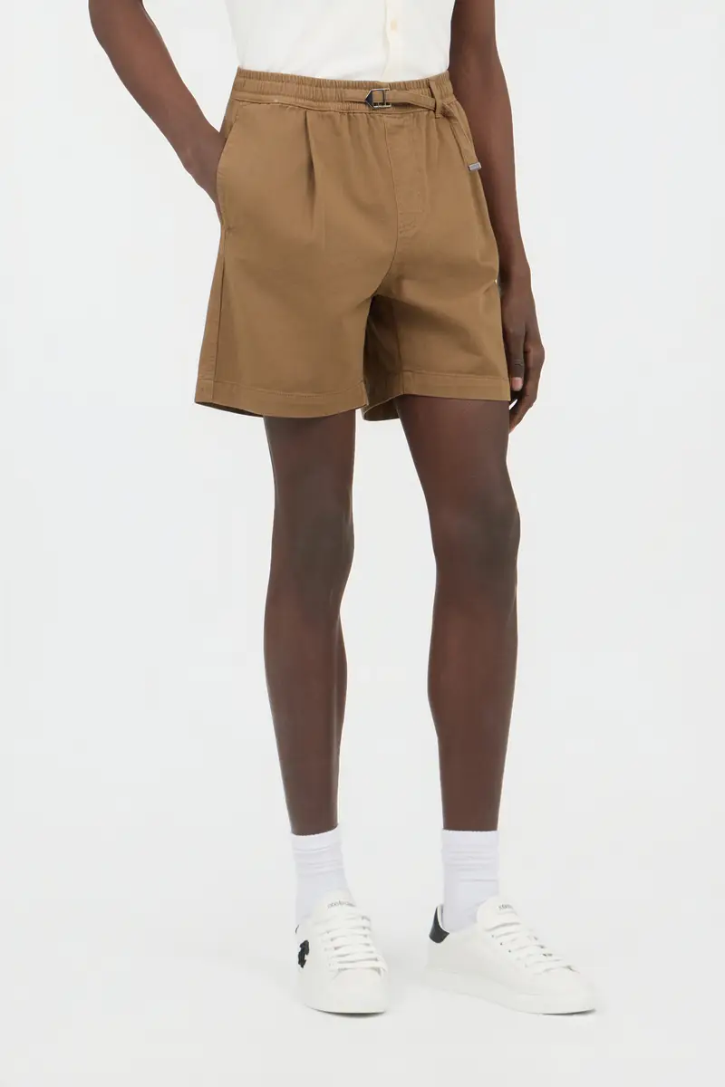 Roberto Cavalli Brown Belted Cotton Shorts | Thumbnail 2