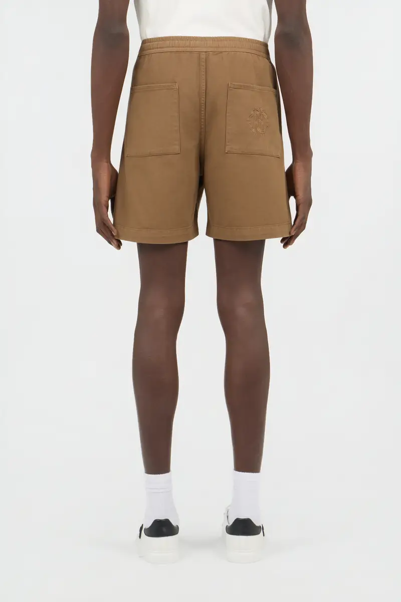 Roberto Cavalli Brown Belted Cotton Shorts | Thumbnail 3