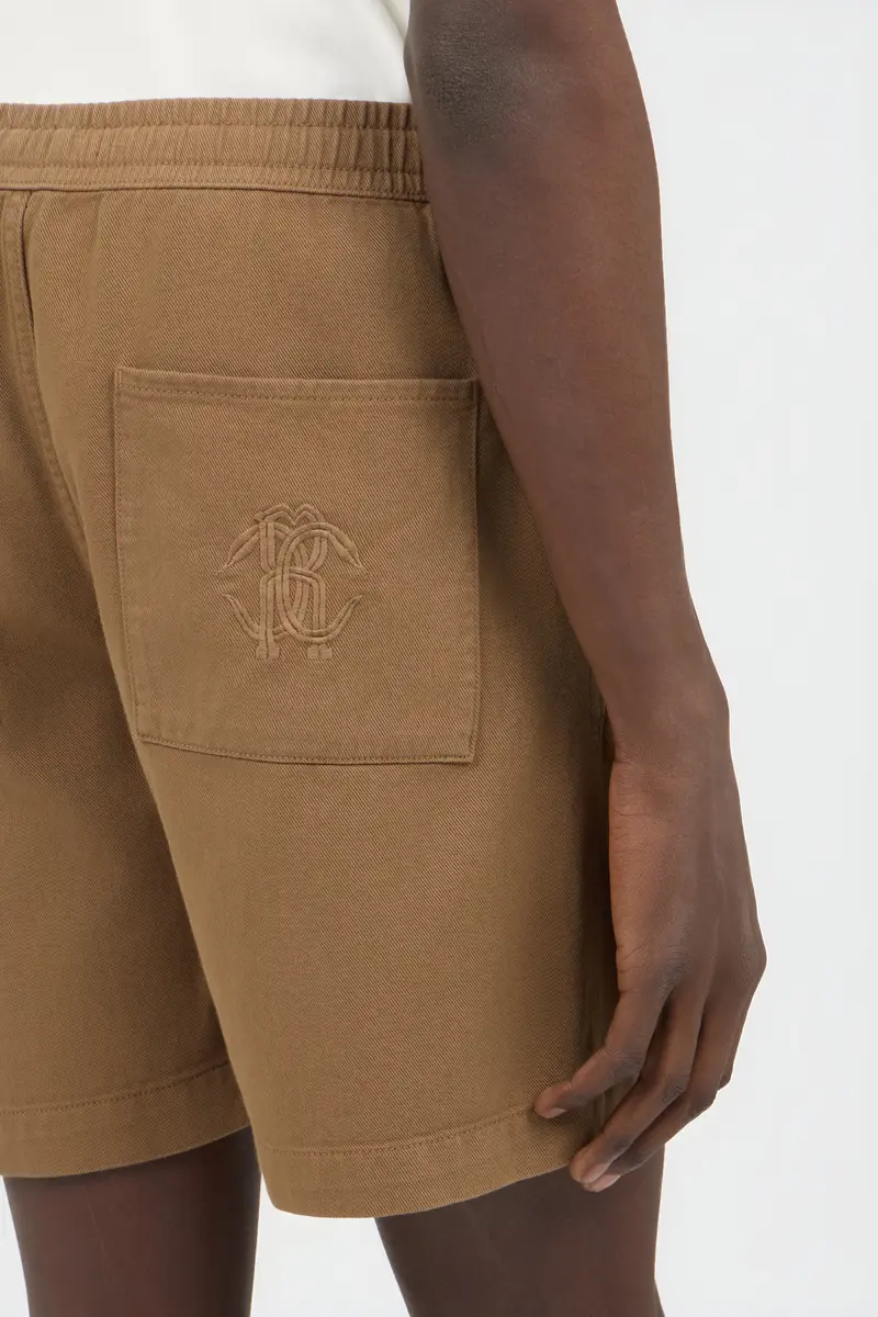 Roberto Cavalli Brown Belted Cotton Shorts | Thumbnail 5