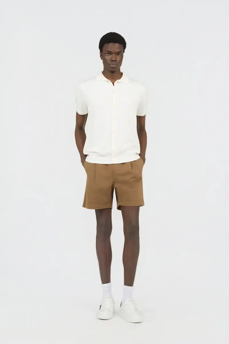 Roberto Cavalli Brown Belted Cotton Shorts | Thumbnail 6