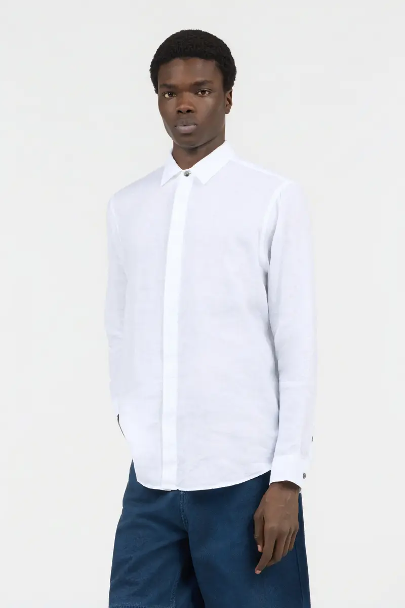 Roberto Cavalli White Linen Shirt | Thumbnail 2 Roberto Cavalli White Linen Shirt | Thumbnail 2
