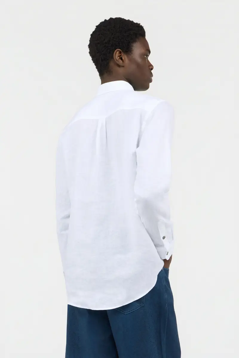 Roberto Cavalli White Linen Shirt | Thumbnail 3 Roberto Cavalli White Linen Shirt | Thumbnail 3