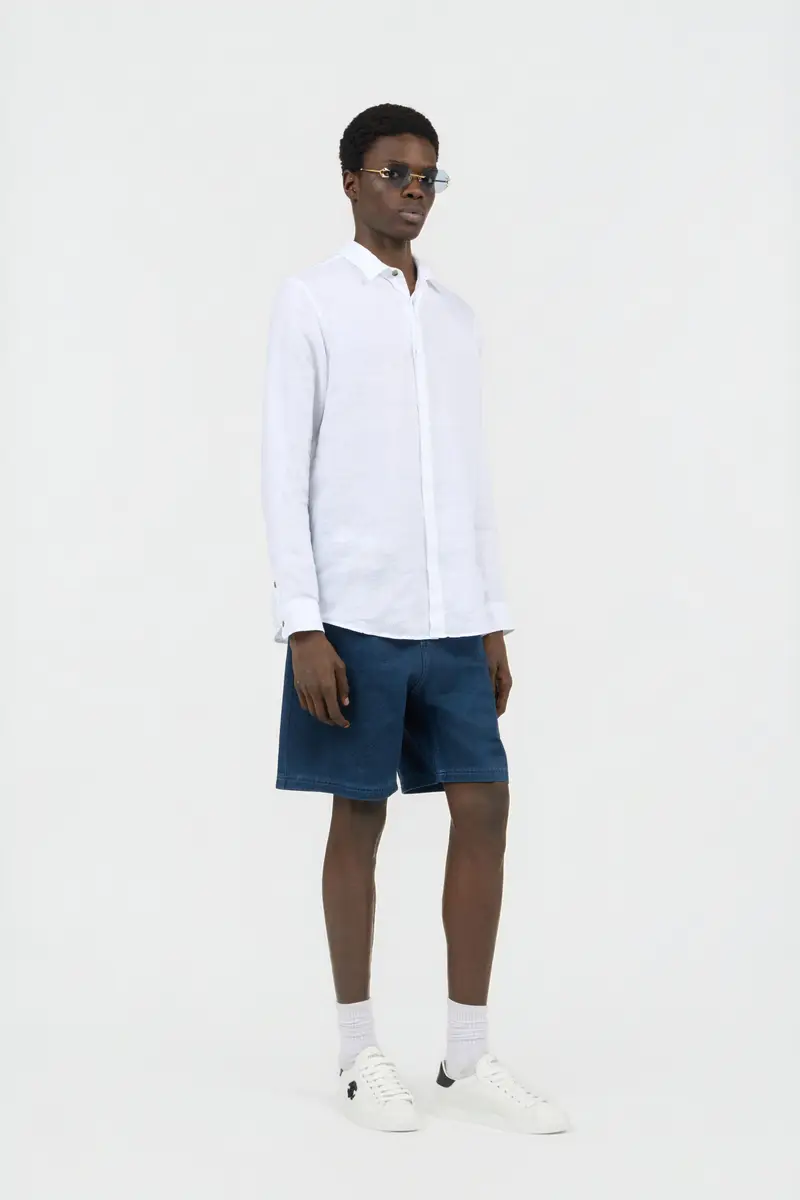Roberto Cavalli White Linen Shirt | Thumbnail 6 Roberto Cavalli White Linen Shirt | Thumbnail 6