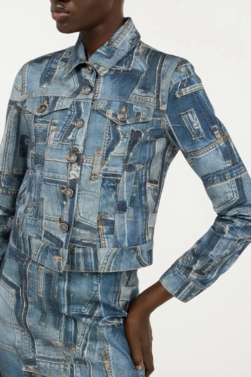 Roberto Cavalli Patchwork Capsule Collection Denim Jacket | Thumbnail 5 Roberto Cavalli Patchwork Capsule Collection Denim Jacket | Thumbnail 5